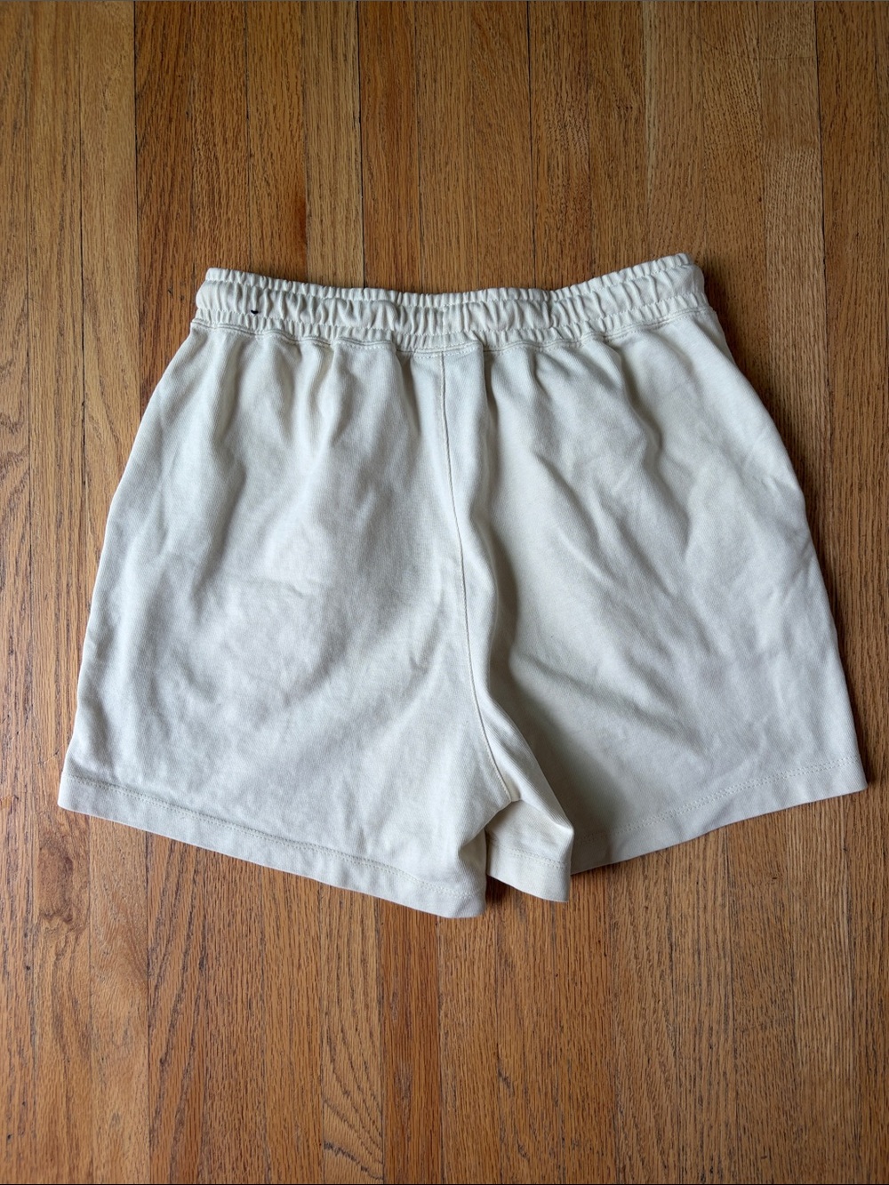 Nike Off-White Cotton Drawstring Shorts Small - Picture 4 of 4